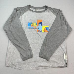 Vintage Platinum Fubu Shirt Adult 2XL Gray Long Sleeve Fat Albert Hip Hop Y2K